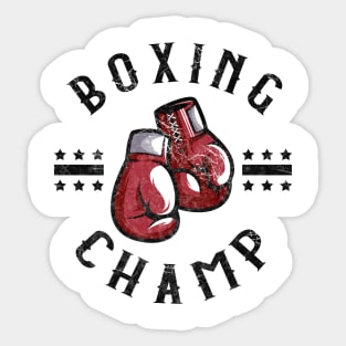 Boxing Champ Martial Arts Boxing Fighter Boxer Sticker